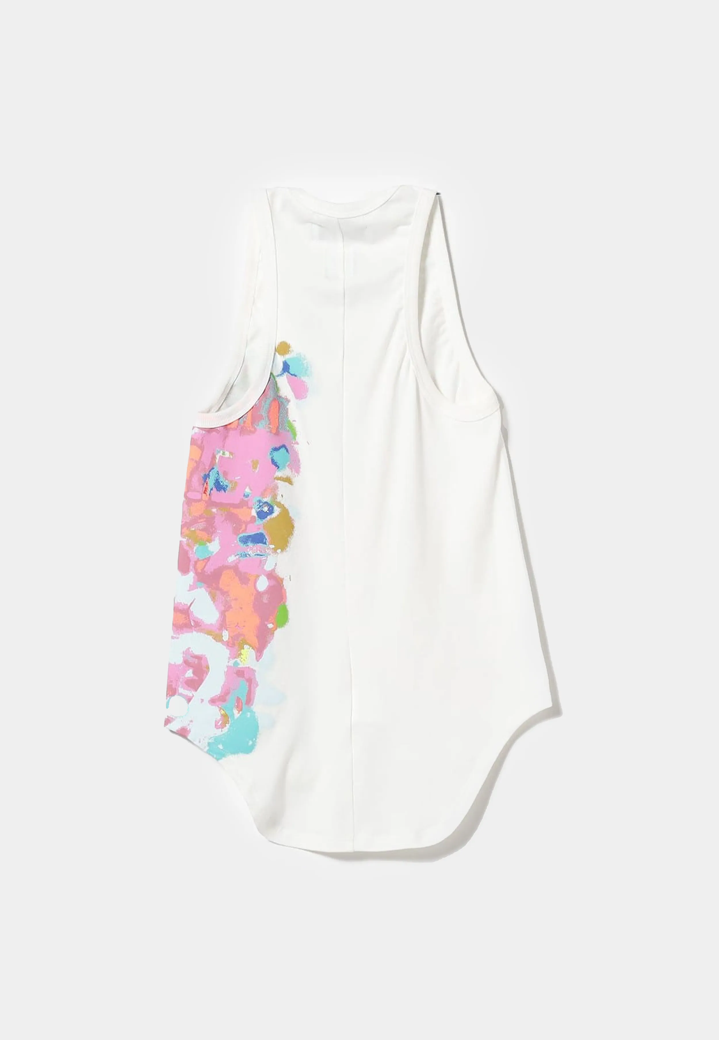 Facetasm Spraypaint Tank Top Tee White