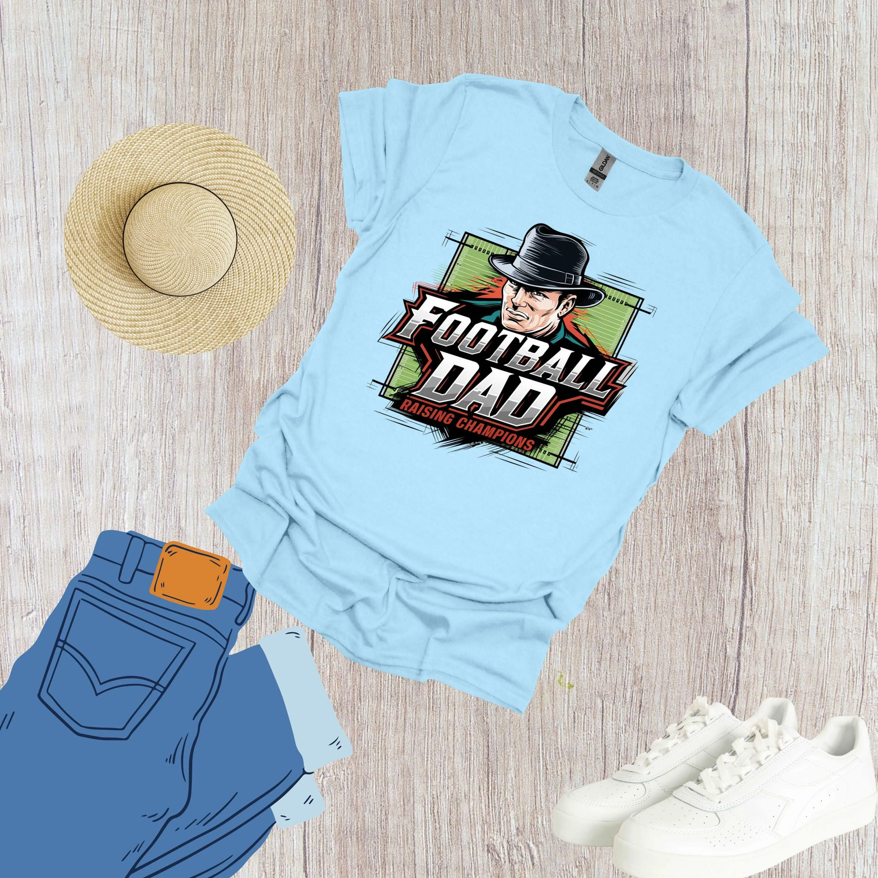 Football Dad Shirt Raising Champions Daily