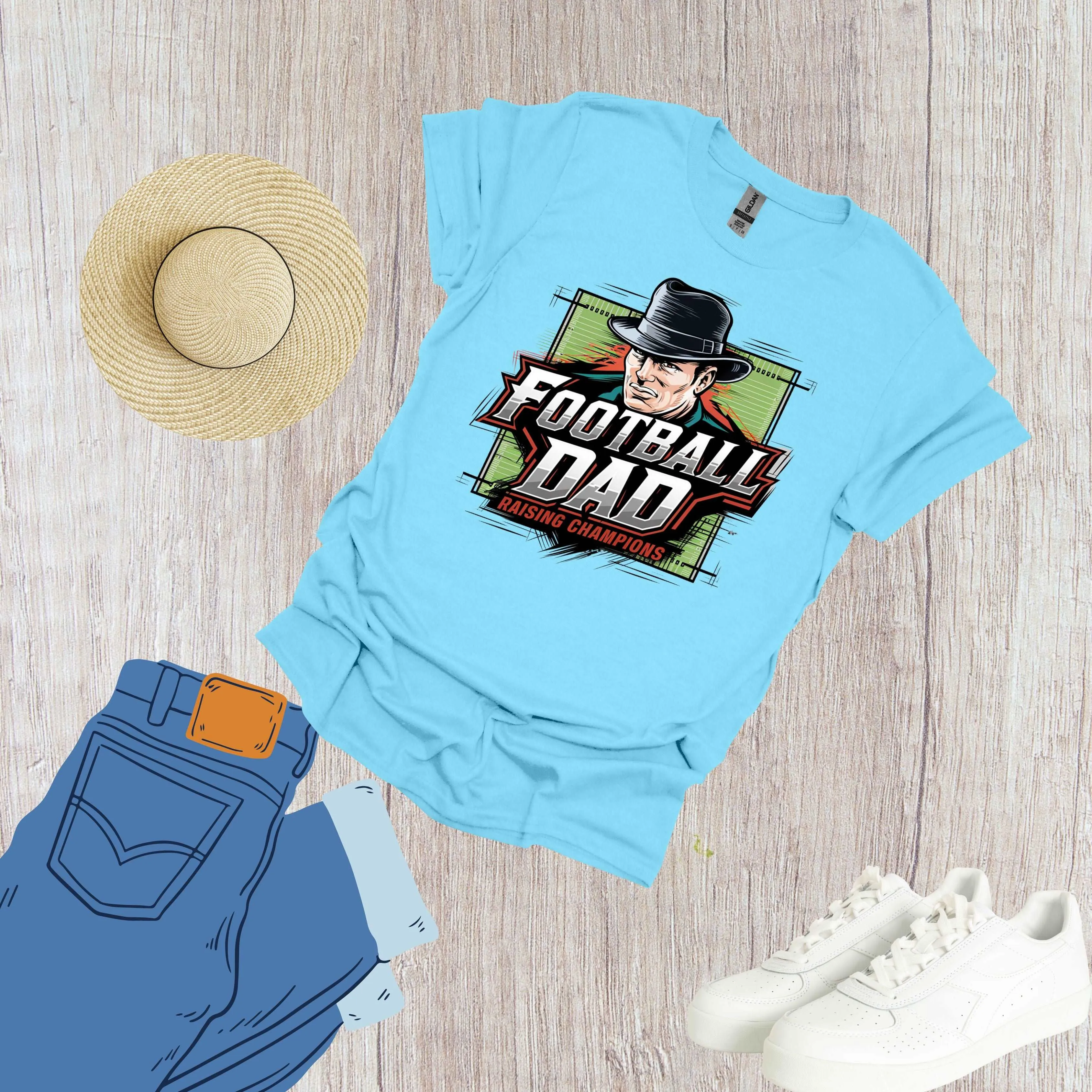 Football Dad Shirt Raising Champions Daily