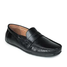 Fortune (Black) Penny Loafer Shoes For Men Fdy-206 By Liberty