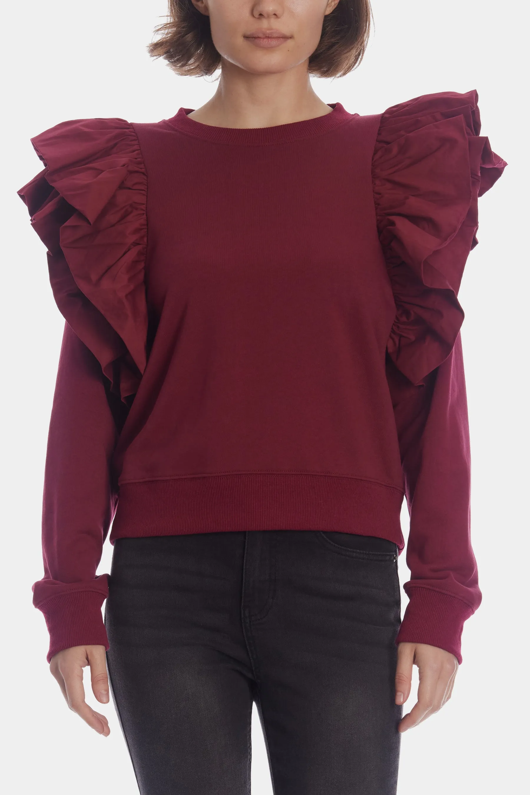 Gabriela Flutter Sleeve Sweatshirt