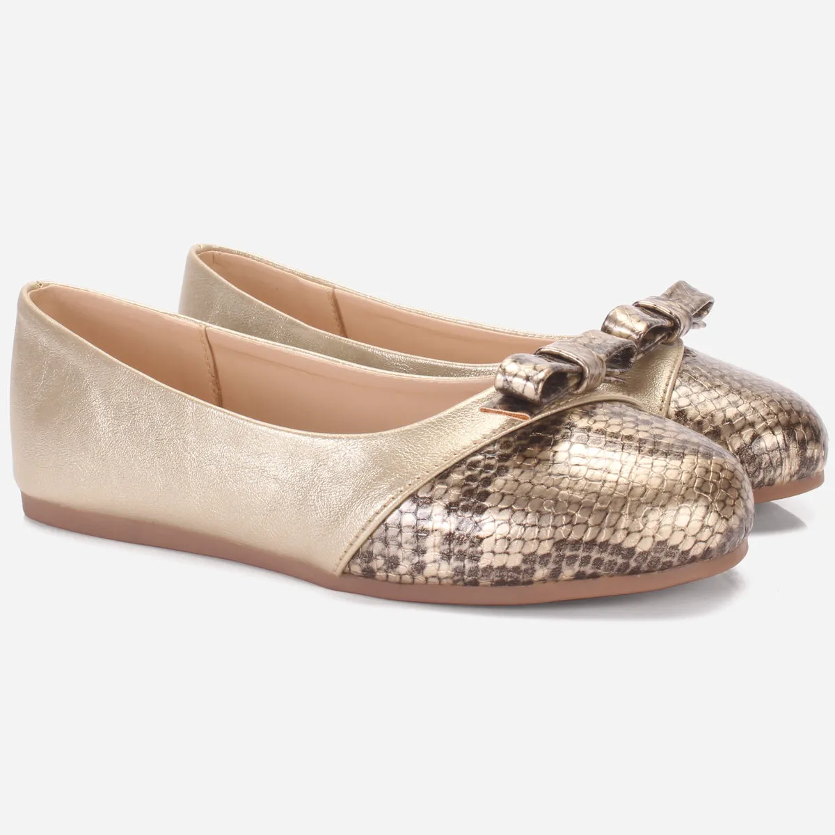 Girls "KITIE" Textured Flat Pumps