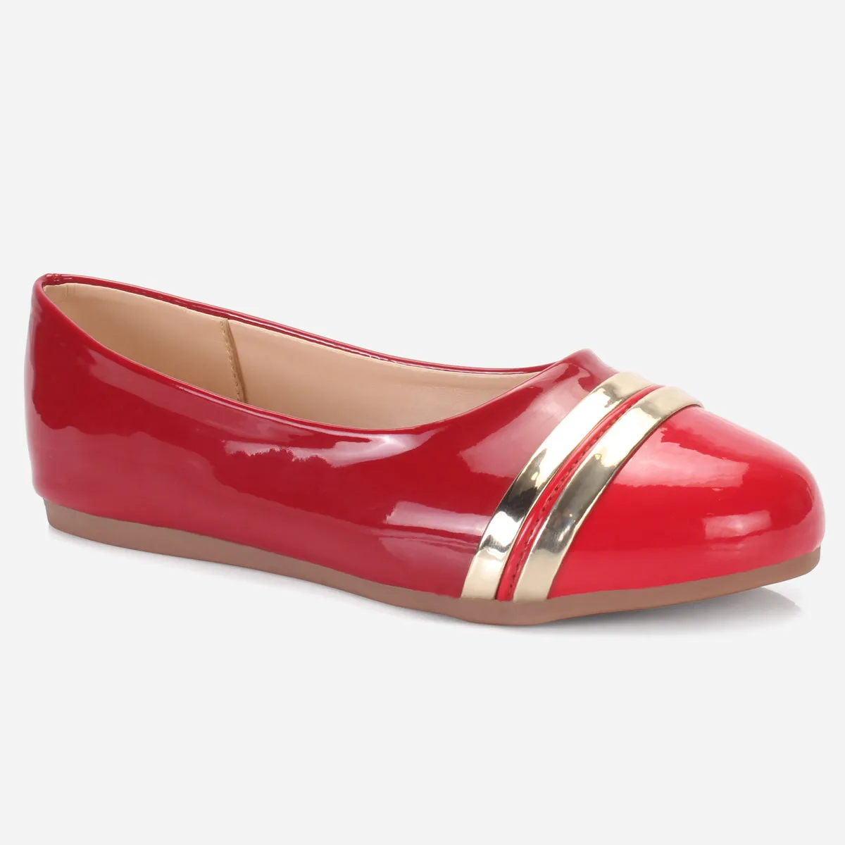 Girls "MIMI" Patent Flat Pumps