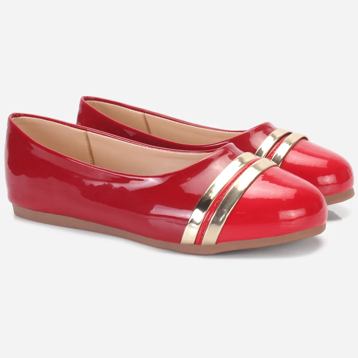 Girls "MIMI" Patent Flat Pumps