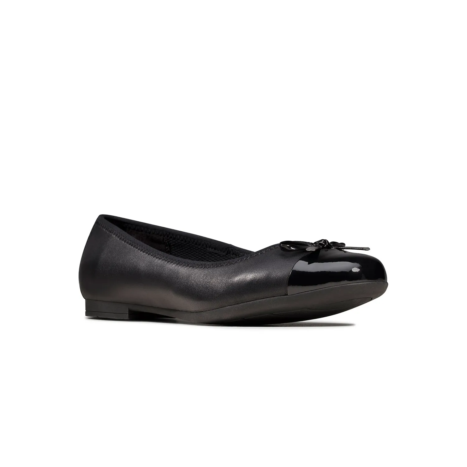 Girls - Scala Bloom Youth Black Leather