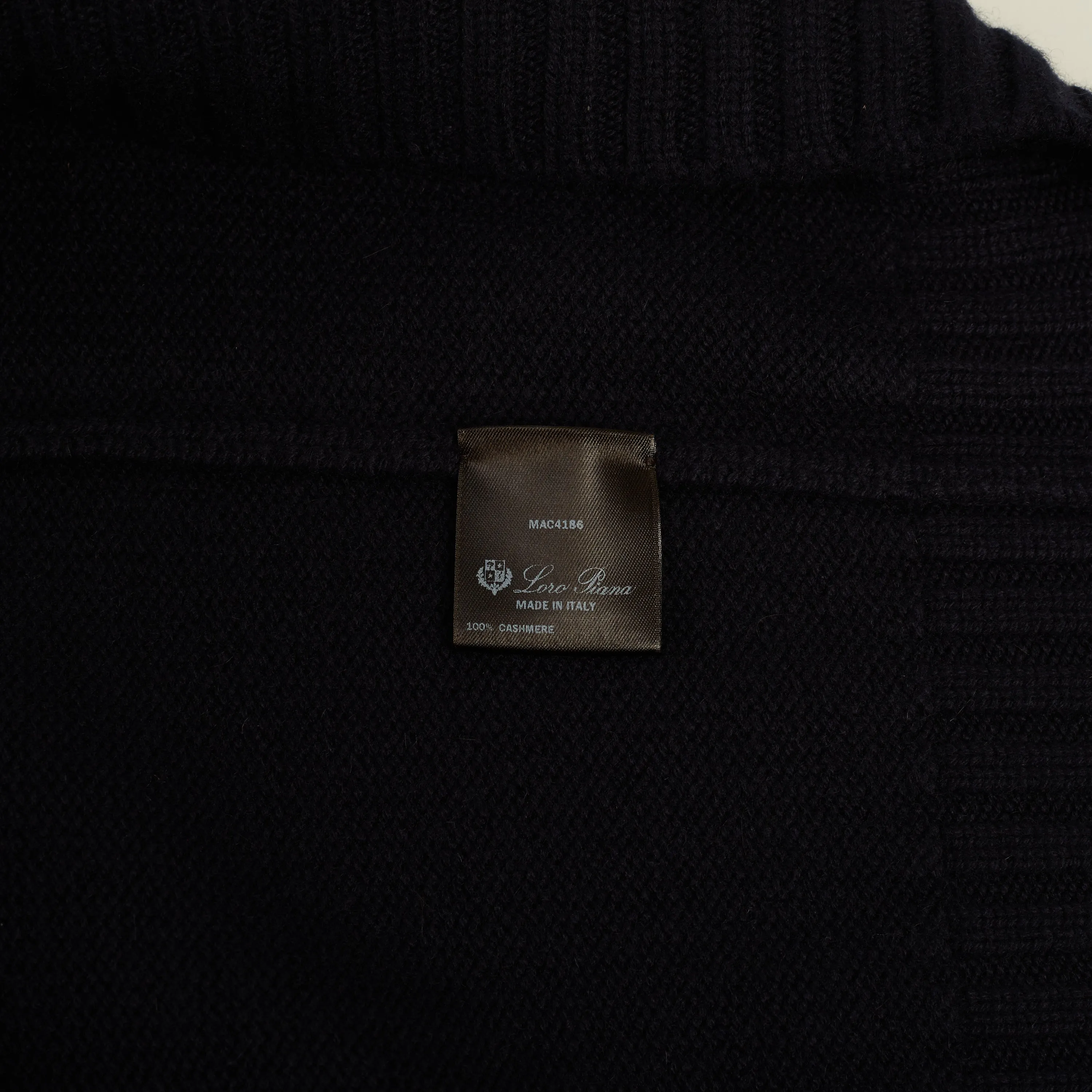 Grafton Half-Zip Sweater- Navy Blue Cashmere