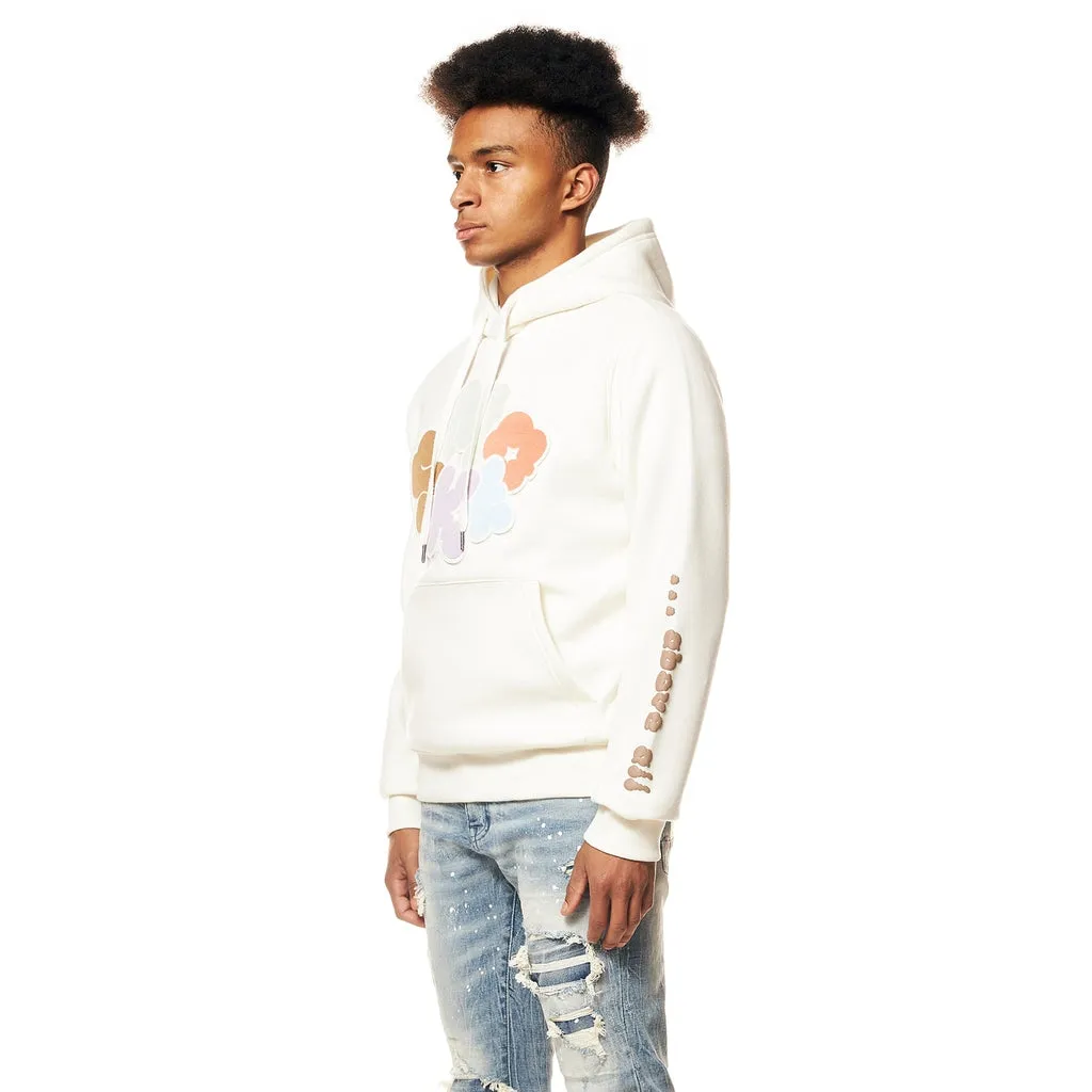 Graphic Pullover Fleece Hoodie - Chalk