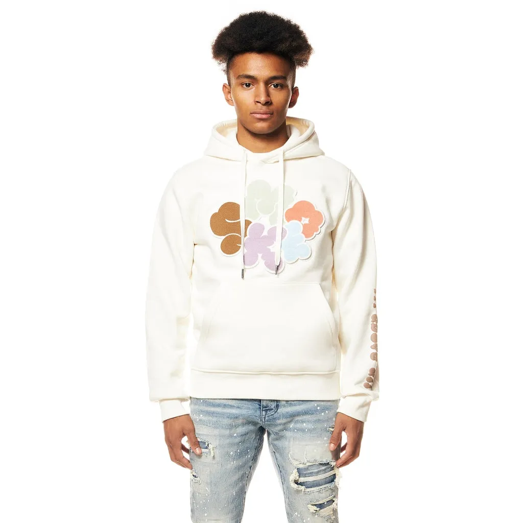 Graphic Pullover Fleece Hoodie - Chalk