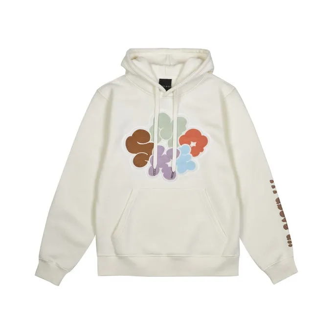 Graphic Pullover Fleece Hoodie - Chalk