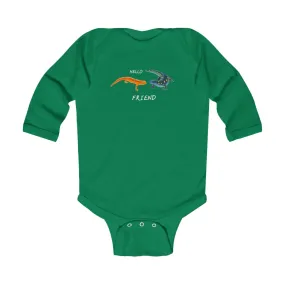 Hello Friend Infant Long Sleeve Bodysuit