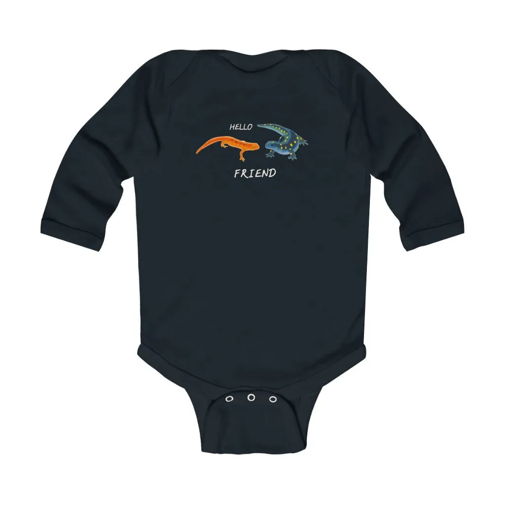 Hello Friend Infant Long Sleeve Bodysuit