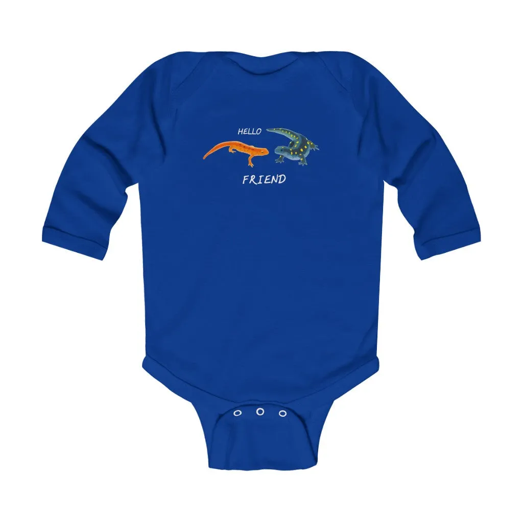 Hello Friend Infant Long Sleeve Bodysuit