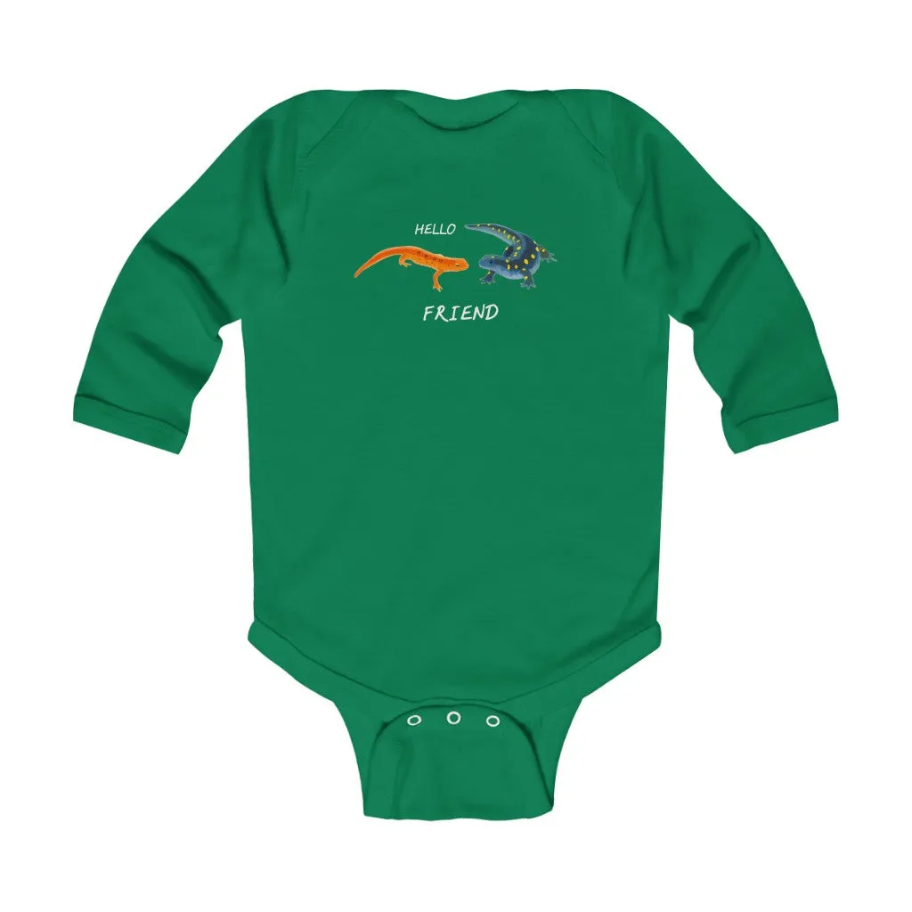 Hello Friend Infant Long Sleeve Bodysuit