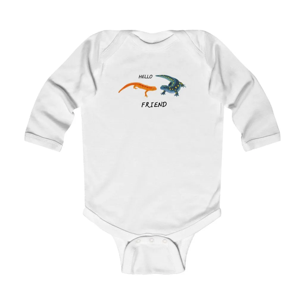 Hello Friend Infant Long Sleeve Bodysuit