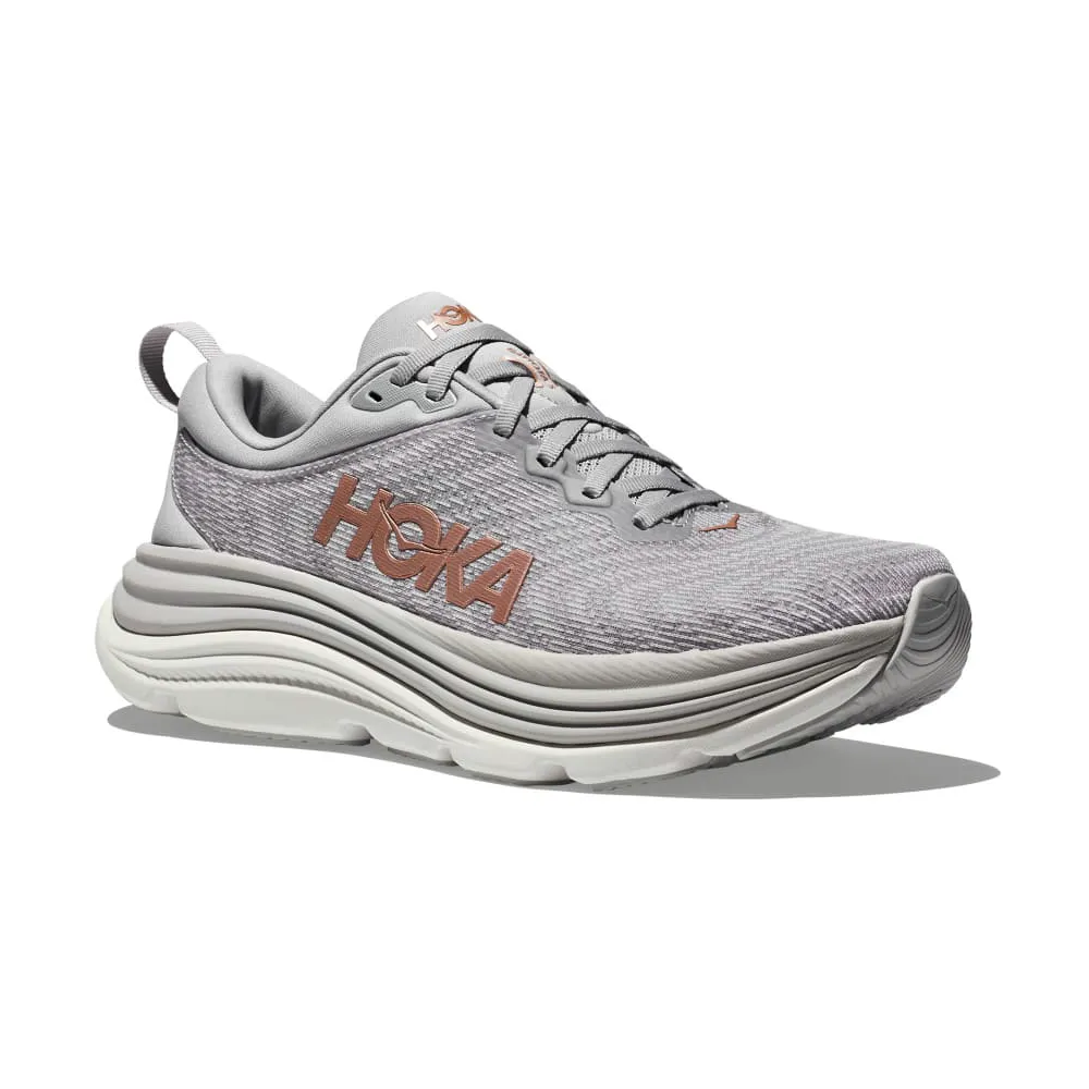 Hoka Gaviota 5 Womens Running Shoes - Harbor Mist/Rose Gold