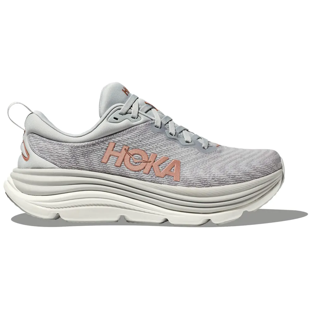 Hoka Gaviota 5 Womens Running Shoes - Harbor Mist/Rose Gold