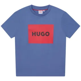 Hugo Boss Kids Short Sleeve Tee-Shirt Blue G25103-934