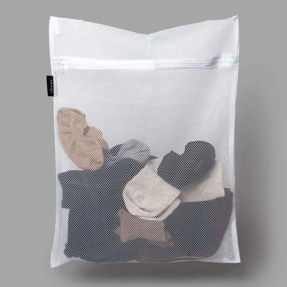 Large Mesh Laundry Bag With Zipper | Sock Washing Bag