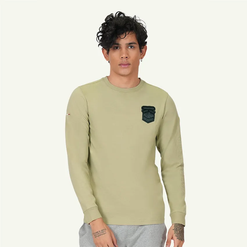 L/S TEE GPS PRINT MEN'S SWEATSHIRT -  EUCALIPTUS