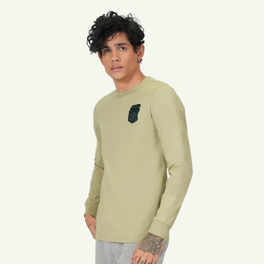 L/S TEE GPS PRINT MEN'S SWEATSHIRT -  EUCALIPTUS