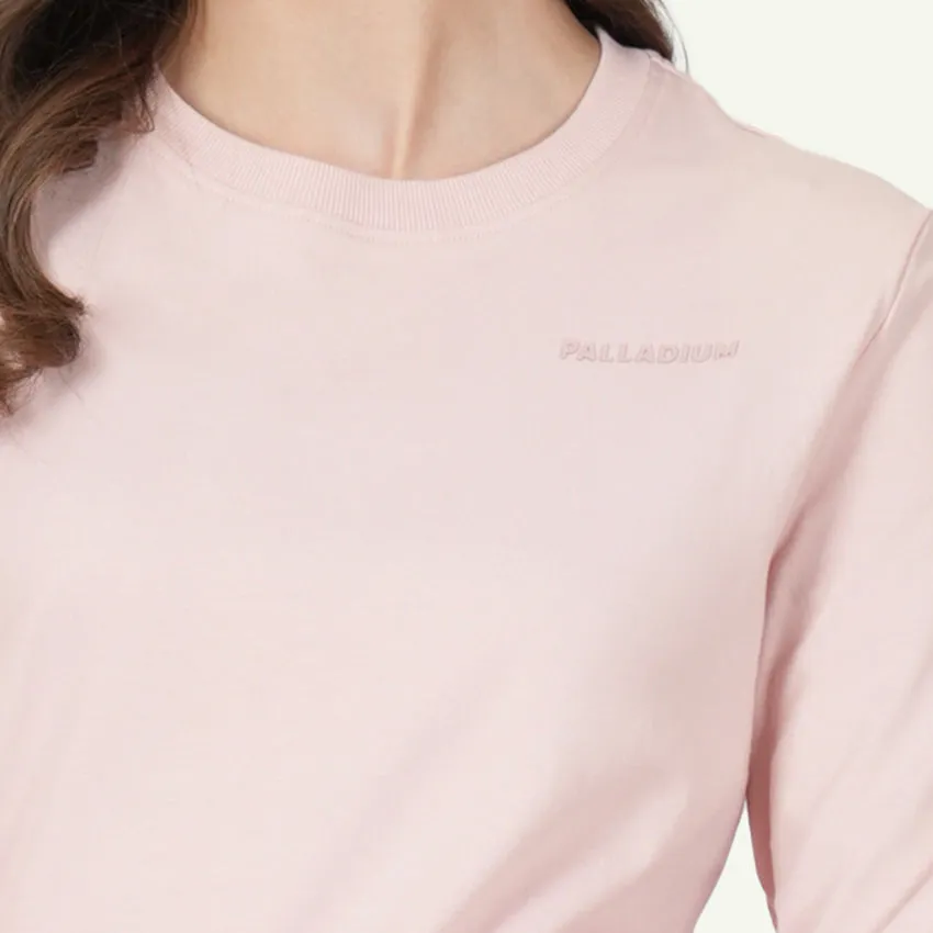 L/S TEE SLV LOGO PRINT WOMEN'S SWEATSHIRT - ROSE SMOKE