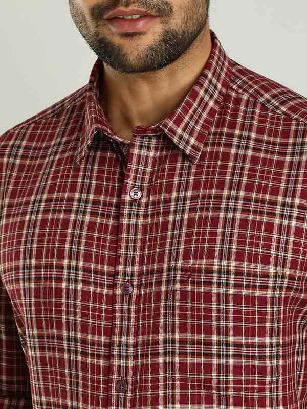 Men Checked Full Sleeve Cotton Shirt