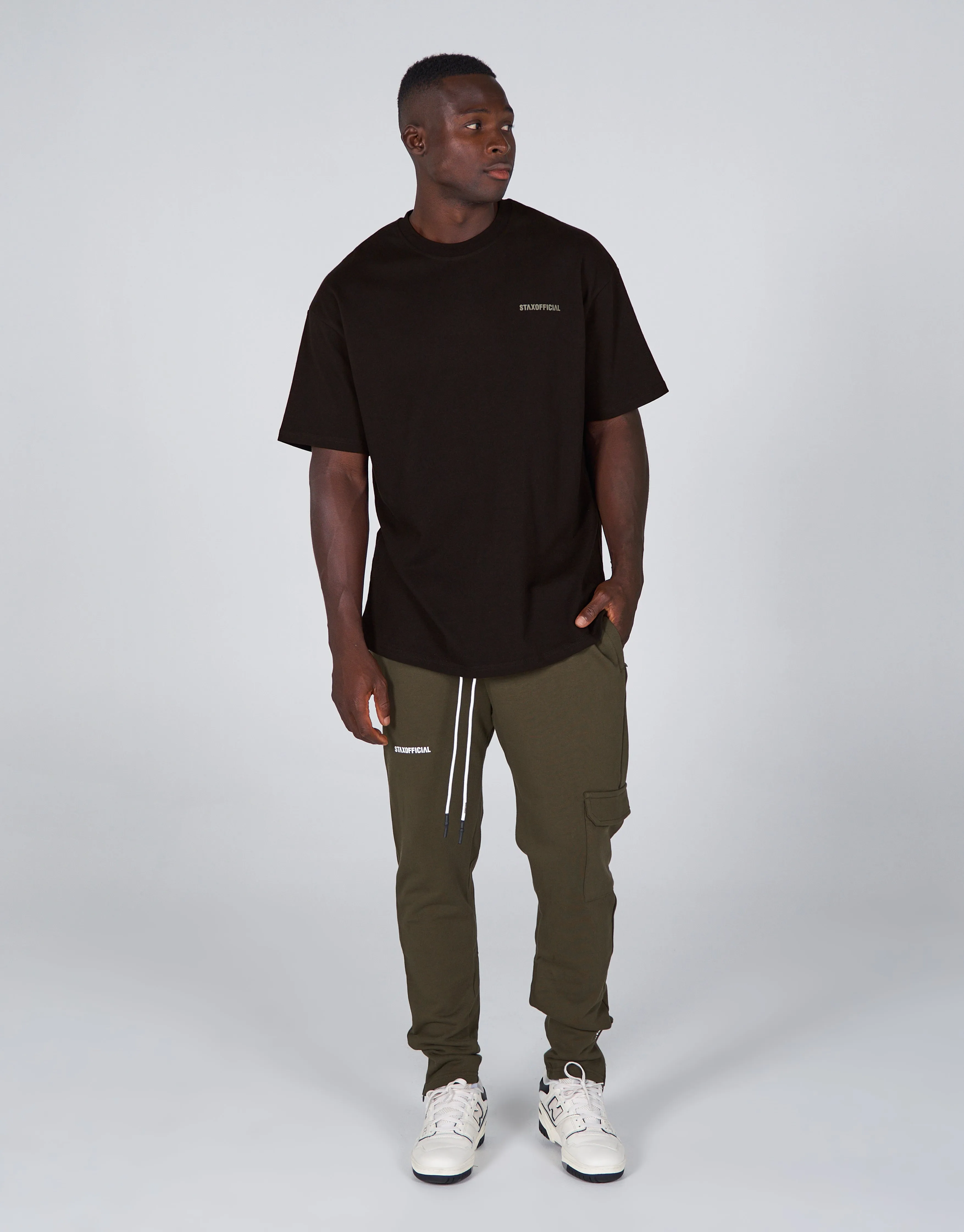 Mens Fitted Joggers - Khaki