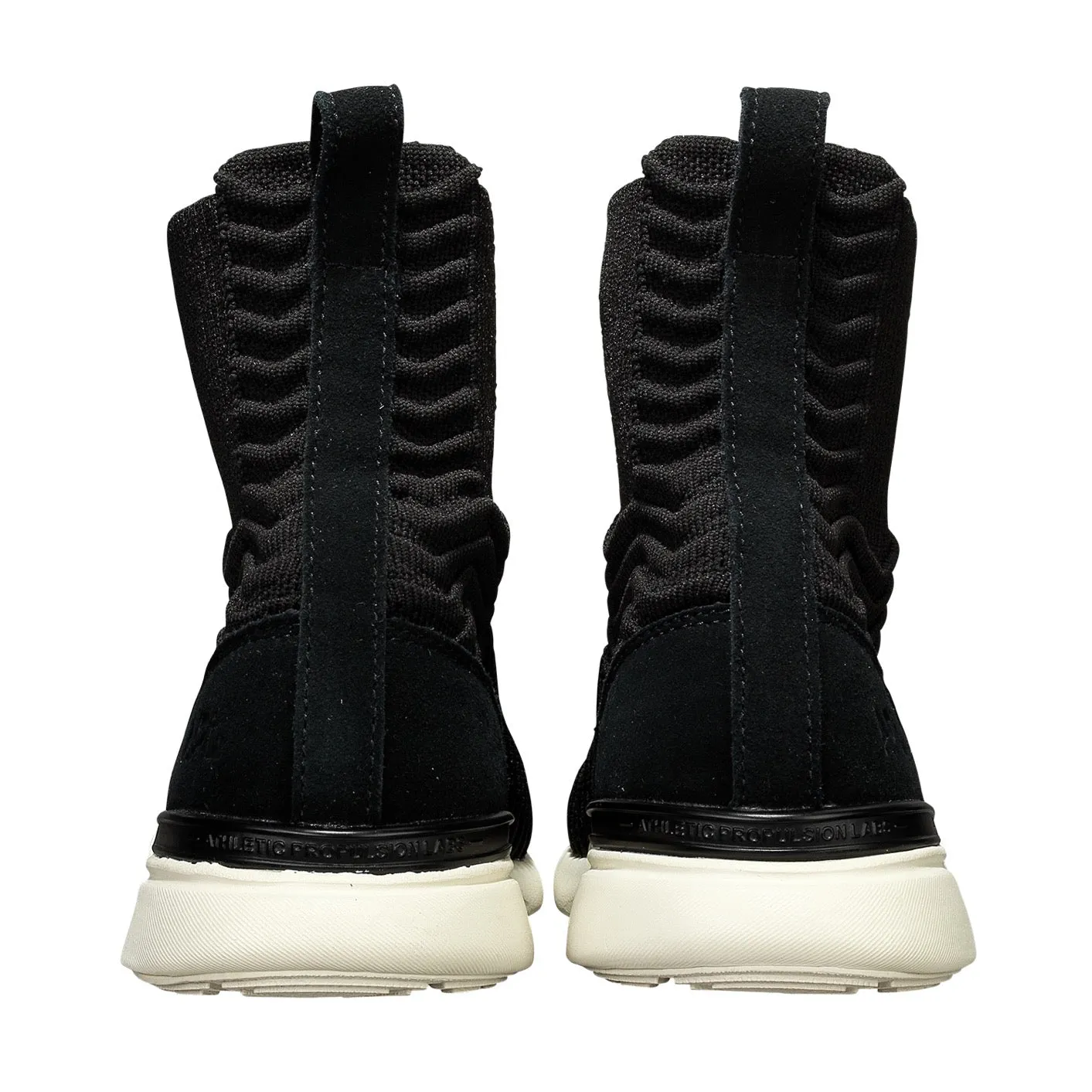 Mens TechLoom Chelsea Sneakers - Sleek Black with Pristine Accents