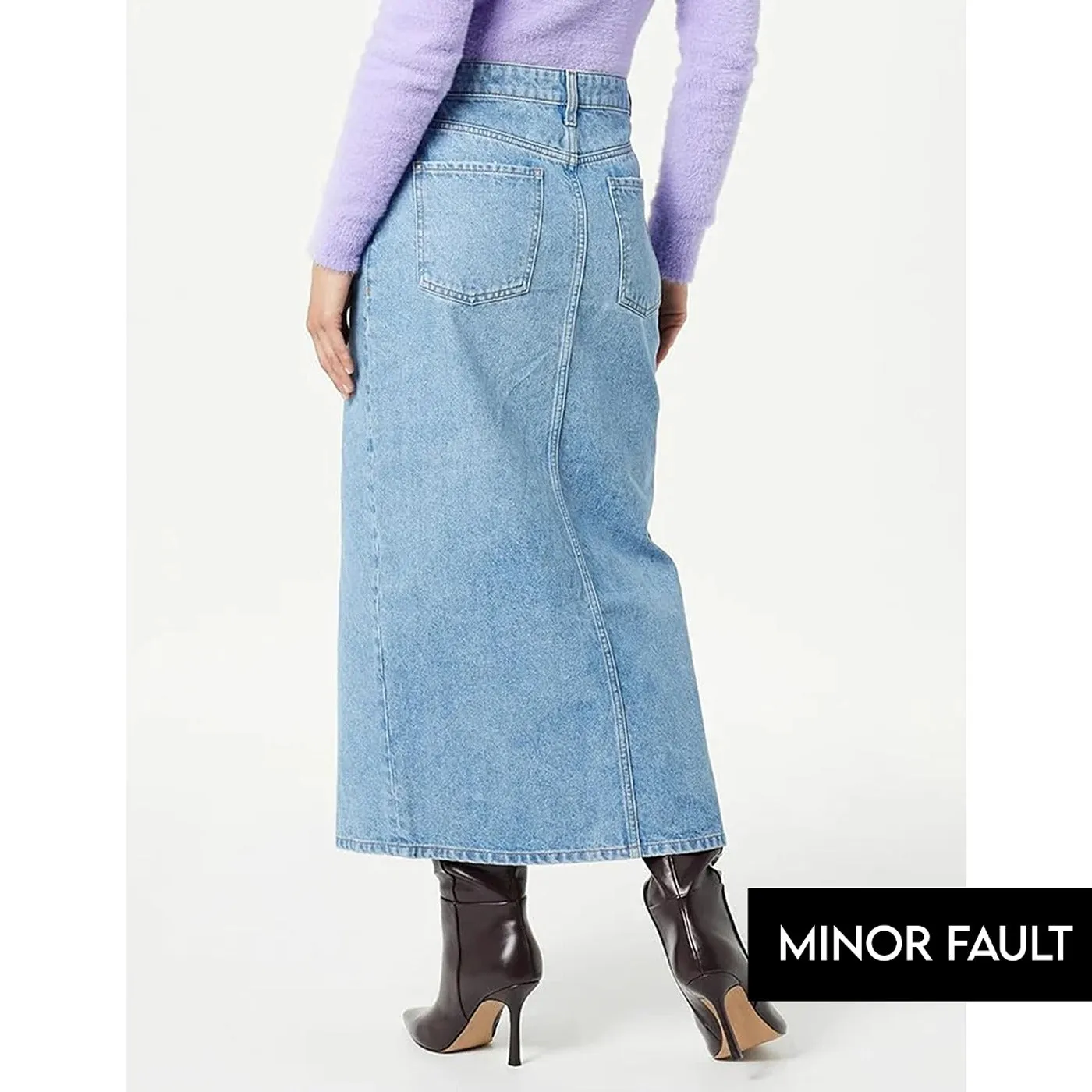 (Minor Fault) Light Blue Denim Skirt