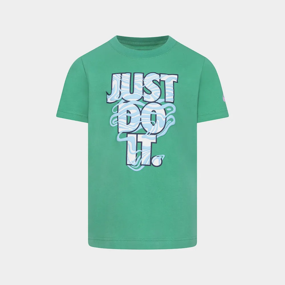 Nike Kids Just Do It Waves Tee Green/Multi _ 182530 _ Green