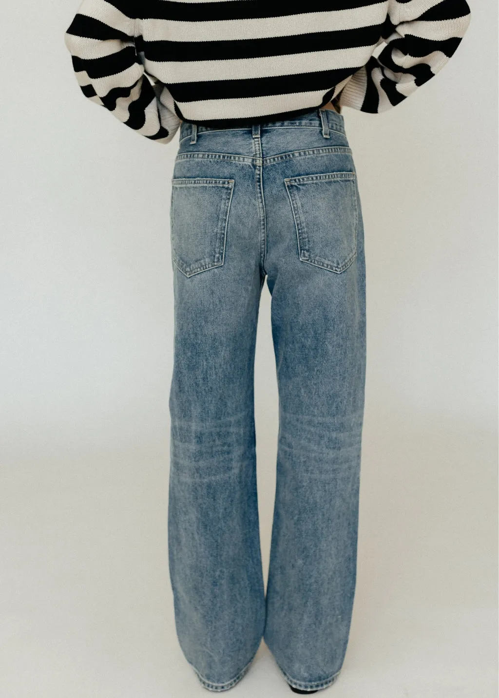 Nili Lotan Womens Mitchell Jeans in Light Summer Wash.