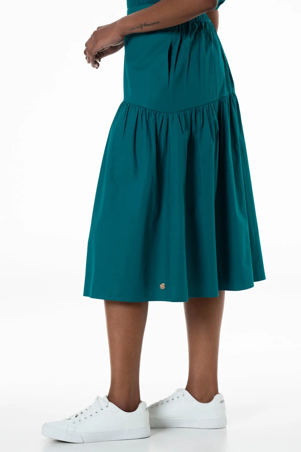 Poplin Skirt _ 143390 _ Green