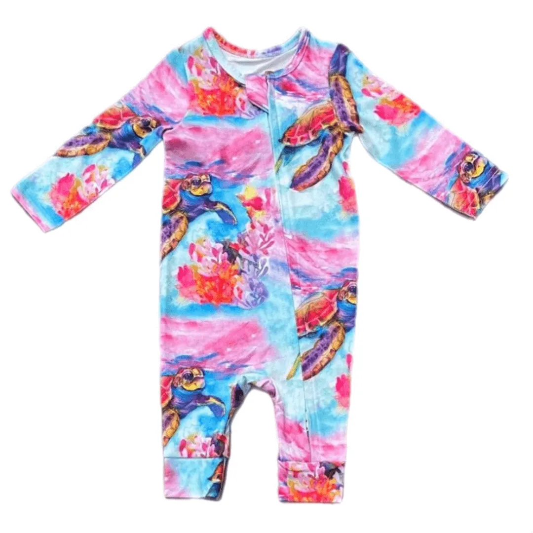 Reef Sunset Zip Sleepsuit