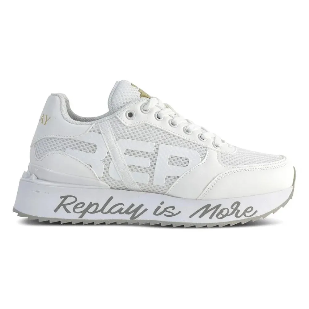 REPLAY Penny Mesh Women Sneakers RS630090T-WHTWHT