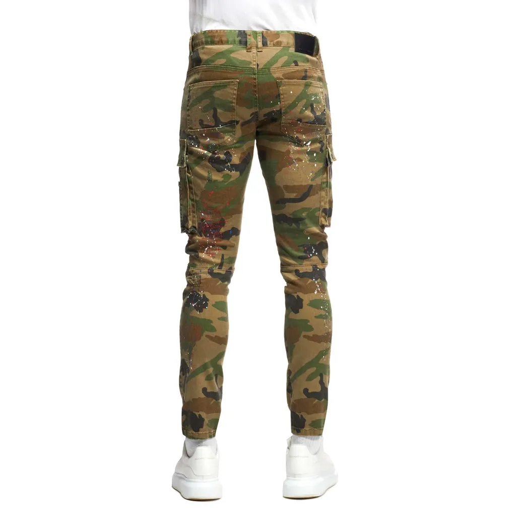 Rip & Repair Cargo Pants - Wood Camo