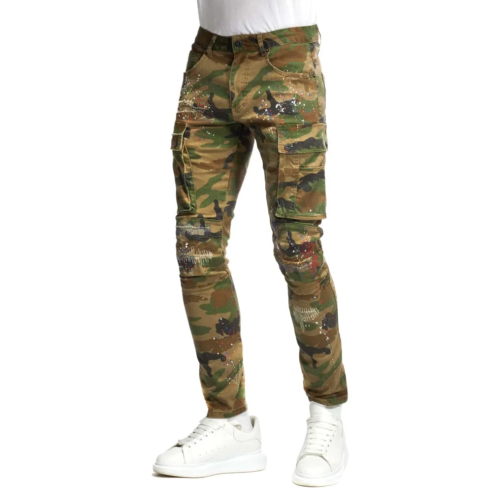 Rip & Repair Cargo Pants - Wood Camo