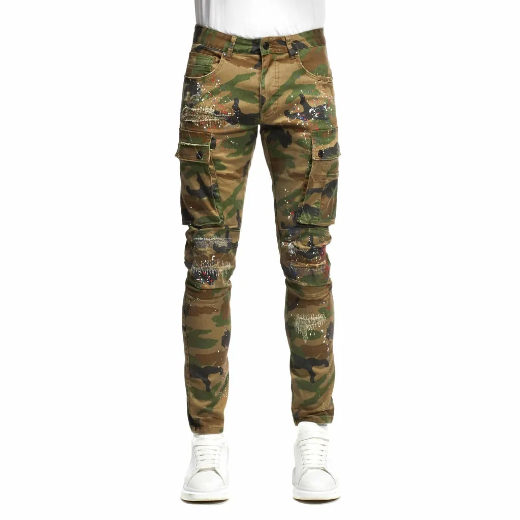 Rip & Repair Cargo Pants - Wood Camo