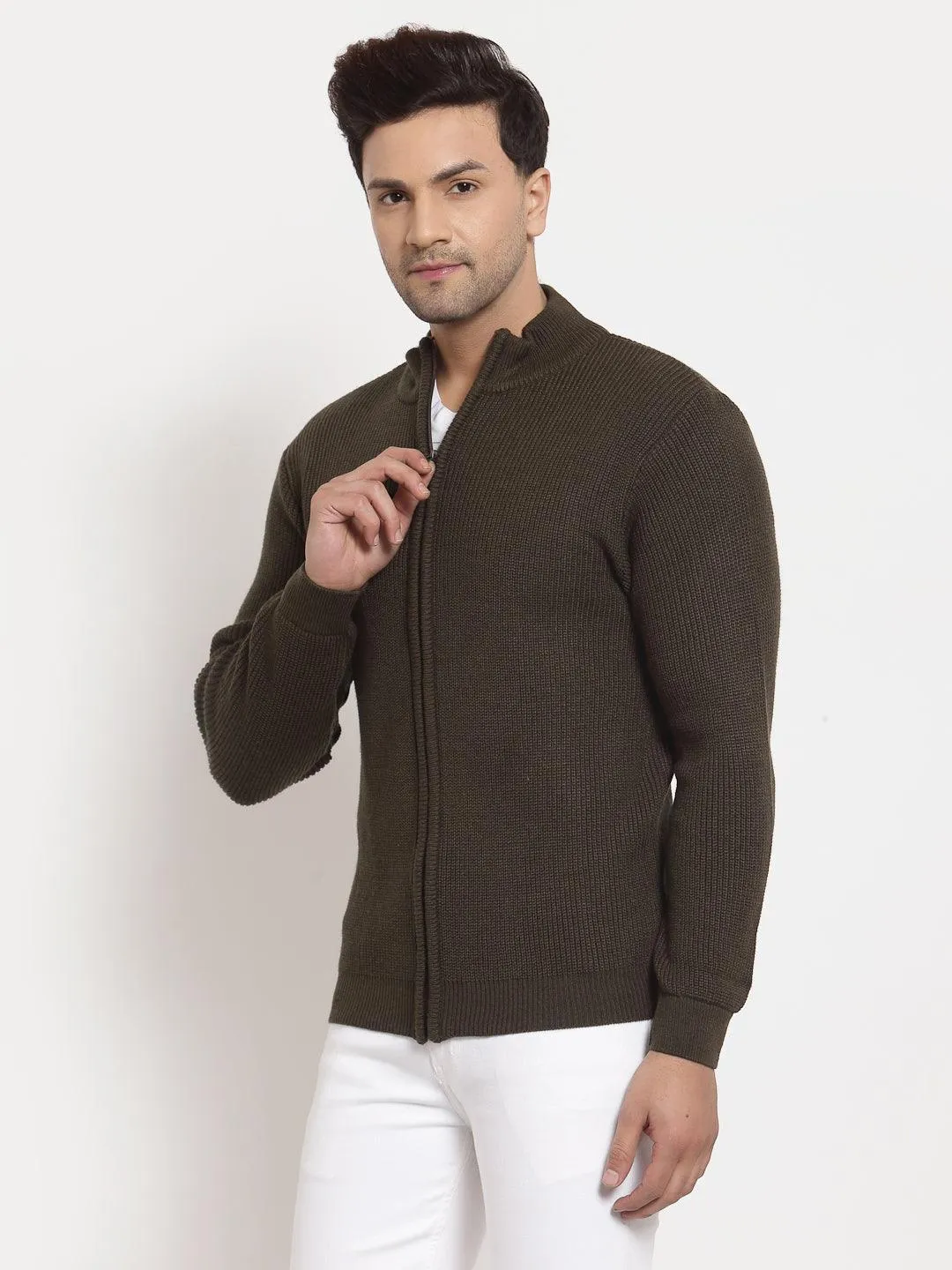 Style Quotient Men Olive Solid