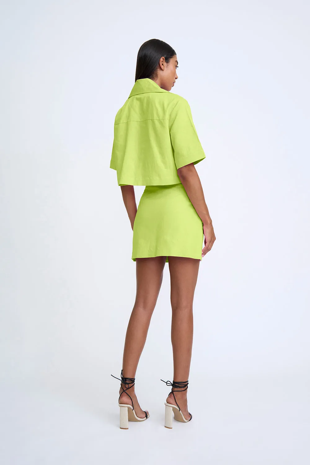 Sunny Lime Pocket Mini Skirt | Final Sale - Sunny Lime