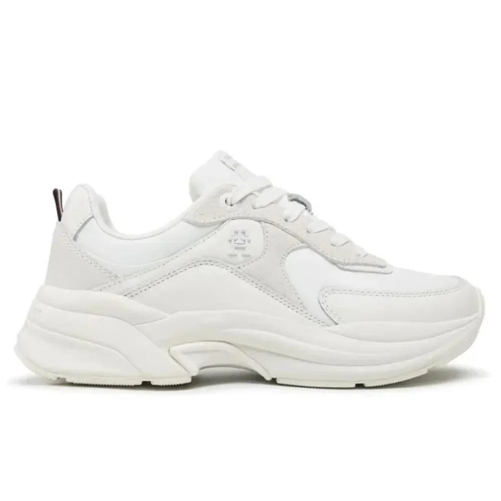 Tommy Hilfiger Elevated Chunky Runner Sneakers Women FW0FW06946-WHT