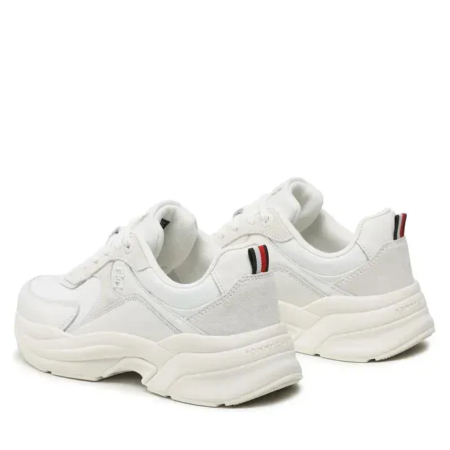 Tommy Hilfiger Elevated Chunky Runner Sneakers Women FW0FW06946-WHT