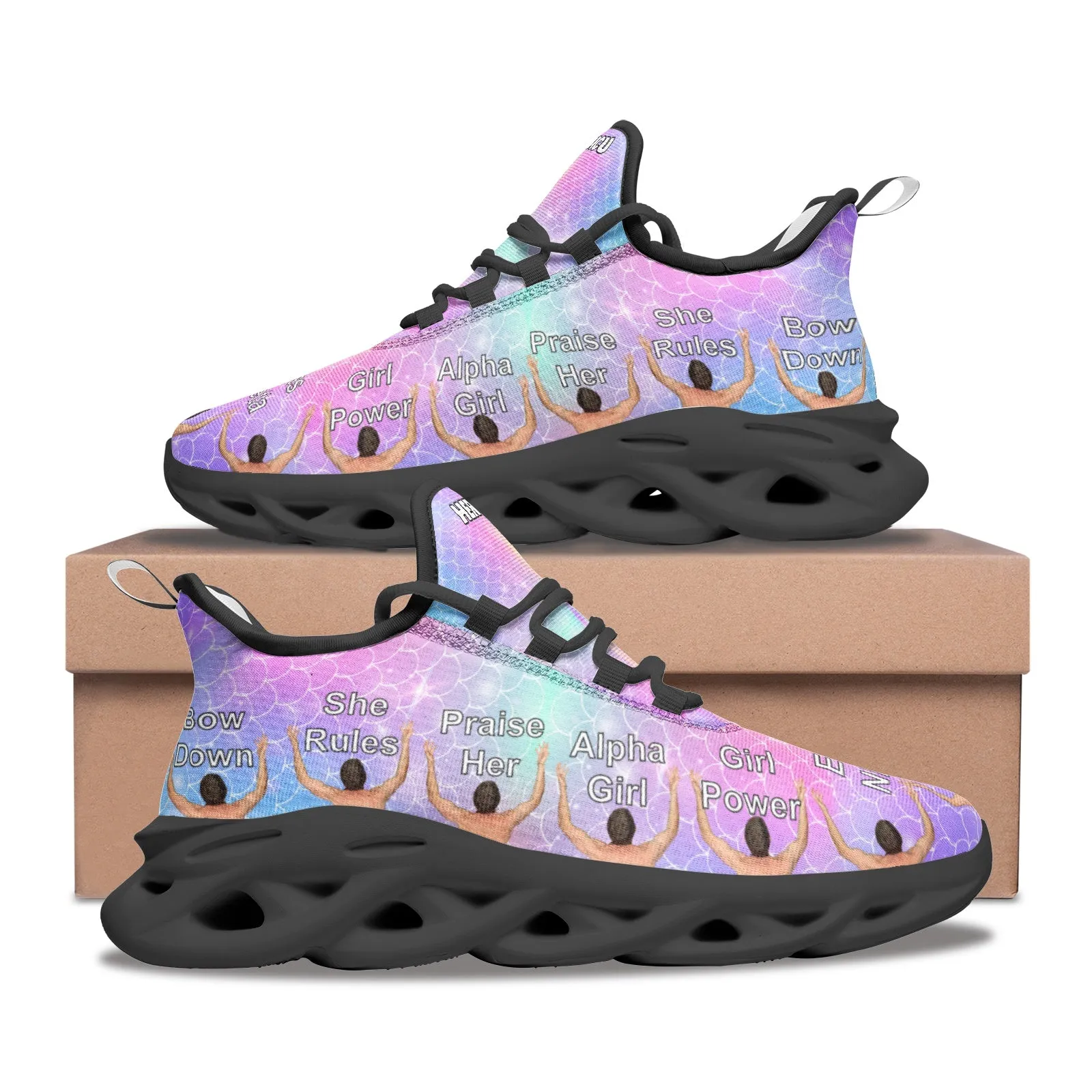 Unicorn mermaid bounce shoes have men bowing at your feet right on the shoe