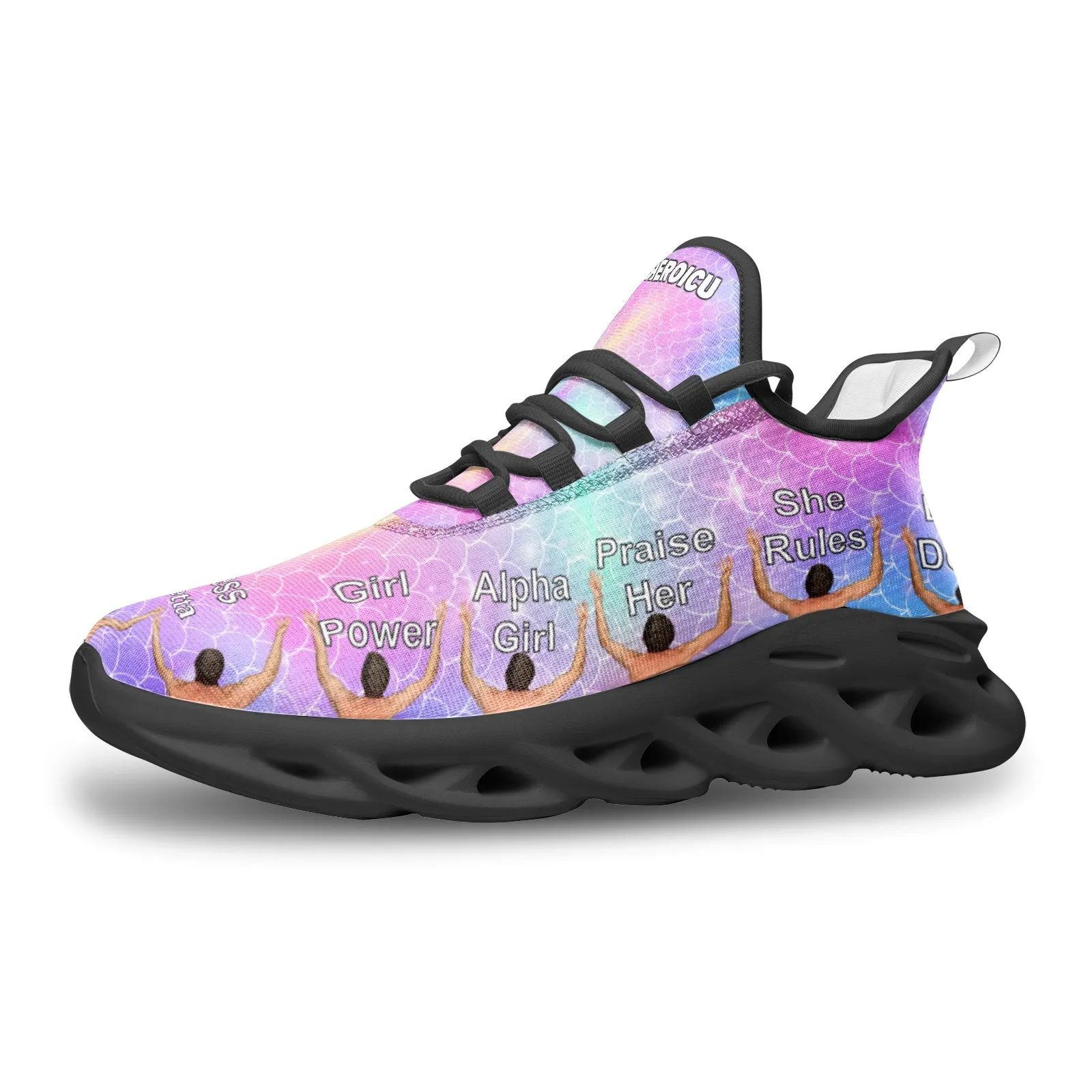 Unicorn mermaid bounce shoes have men bowing at your feet right on the shoe