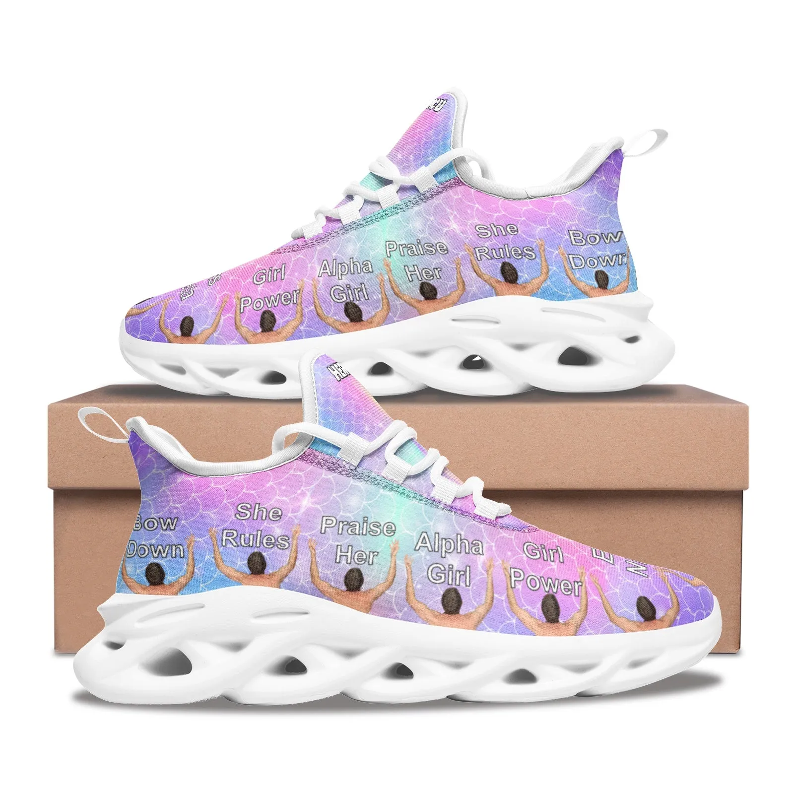 Unicorn mermaid bounce shoes have men bowing at your feet right on the shoe