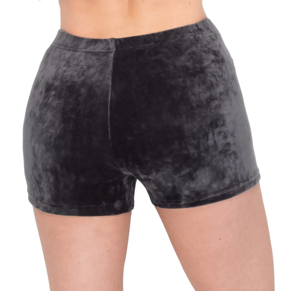 Velvet Yoga Shorts - 1 Inch Waistband