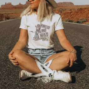 Wanted and Wild Western Graphic T-Shirt - WE218