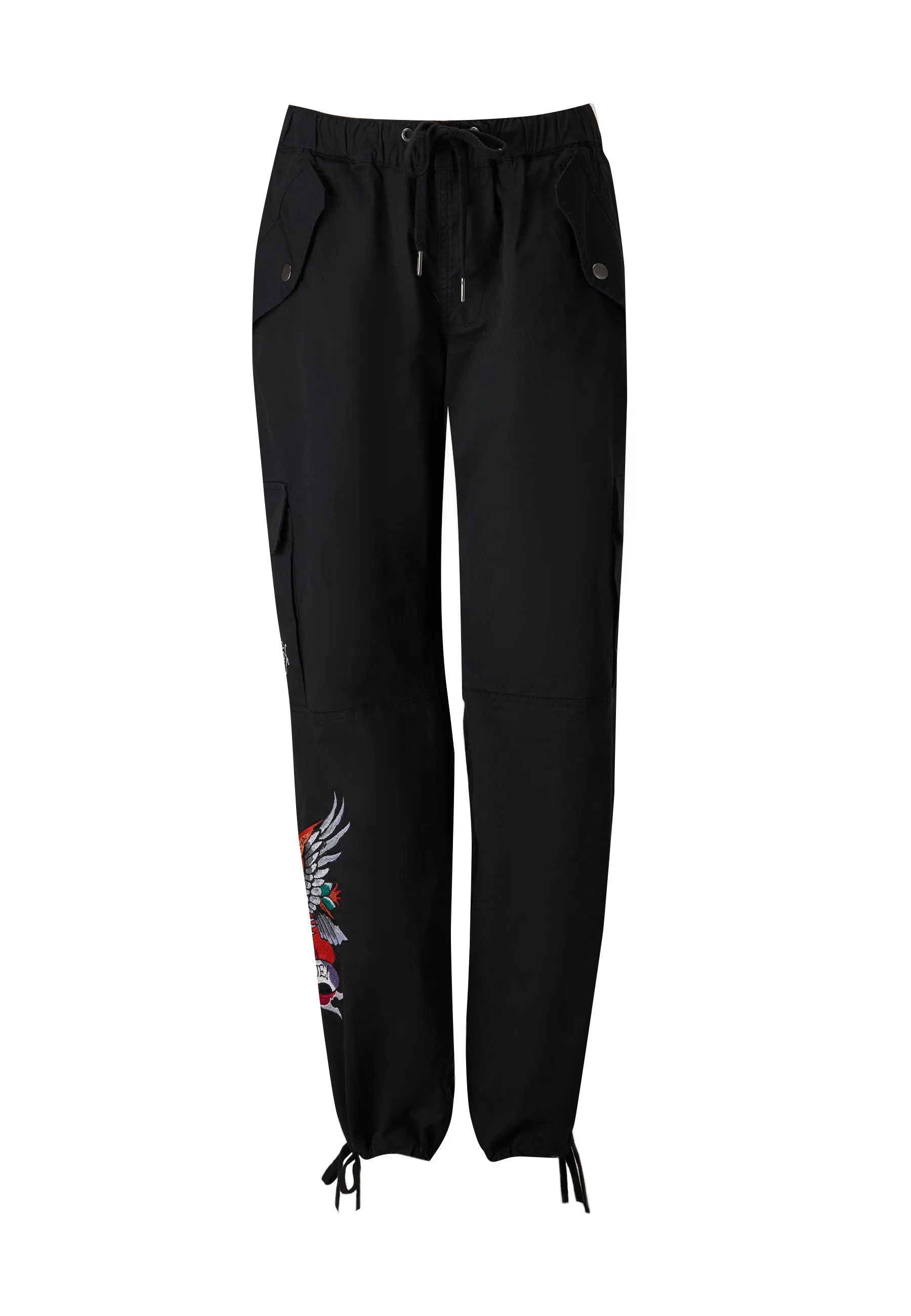 Womens Brave Heart Cargo Trouser - Black