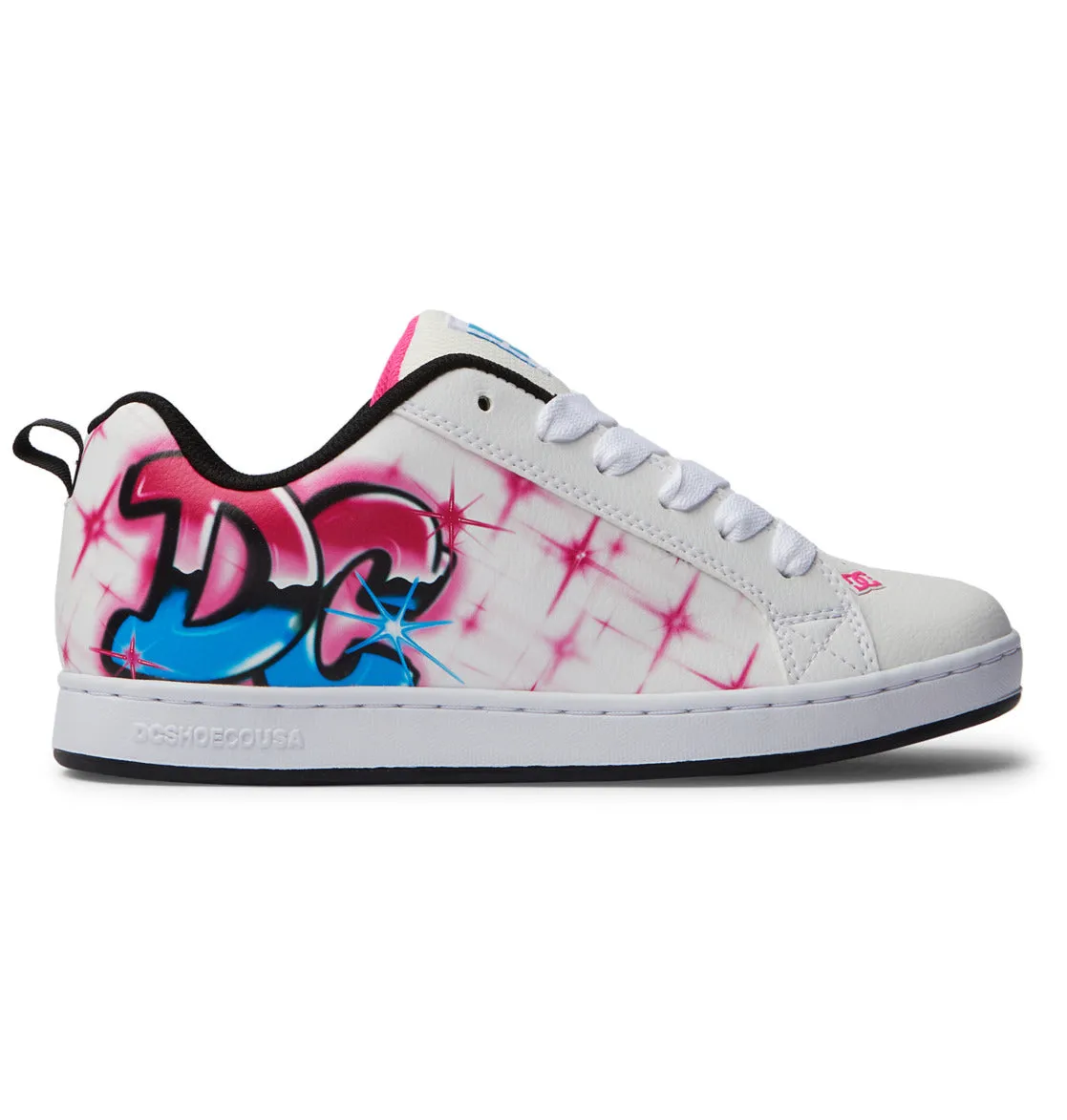 Stylish Womens Graffiti Print Court Graffik Sneakers