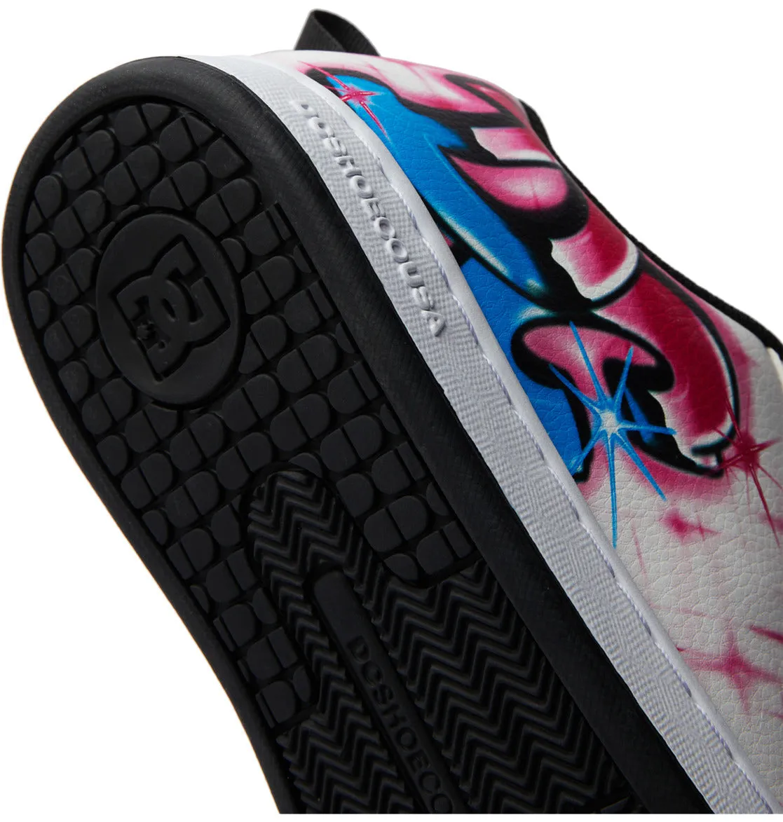 Stylish Womens Graffiti Print Court Graffik Sneakers