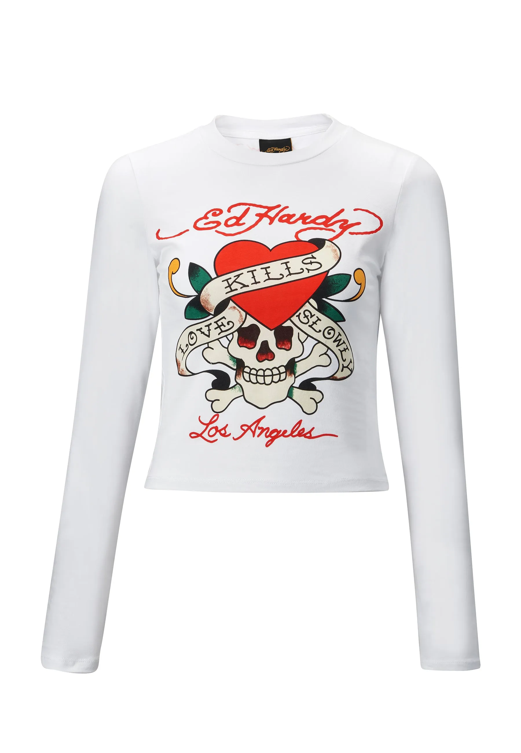 Womens Love Kills Long Sleeve T-Shirt - White